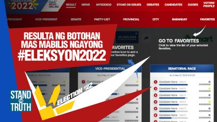 Resulta ng botohan, mas mabilis ngayong #Eleksyon2022 | Stand for Truth