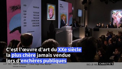 Le "Marilyn" de Warhol vendu aux enchères 195 millions de dollars