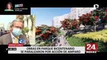 Miraflores: Alcalde asegura que documento de PJ comprueba que Parque Bicentenario es seguro