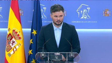 Rufián considera "insostenible la situación de algunos altos cargos del Gobierno"