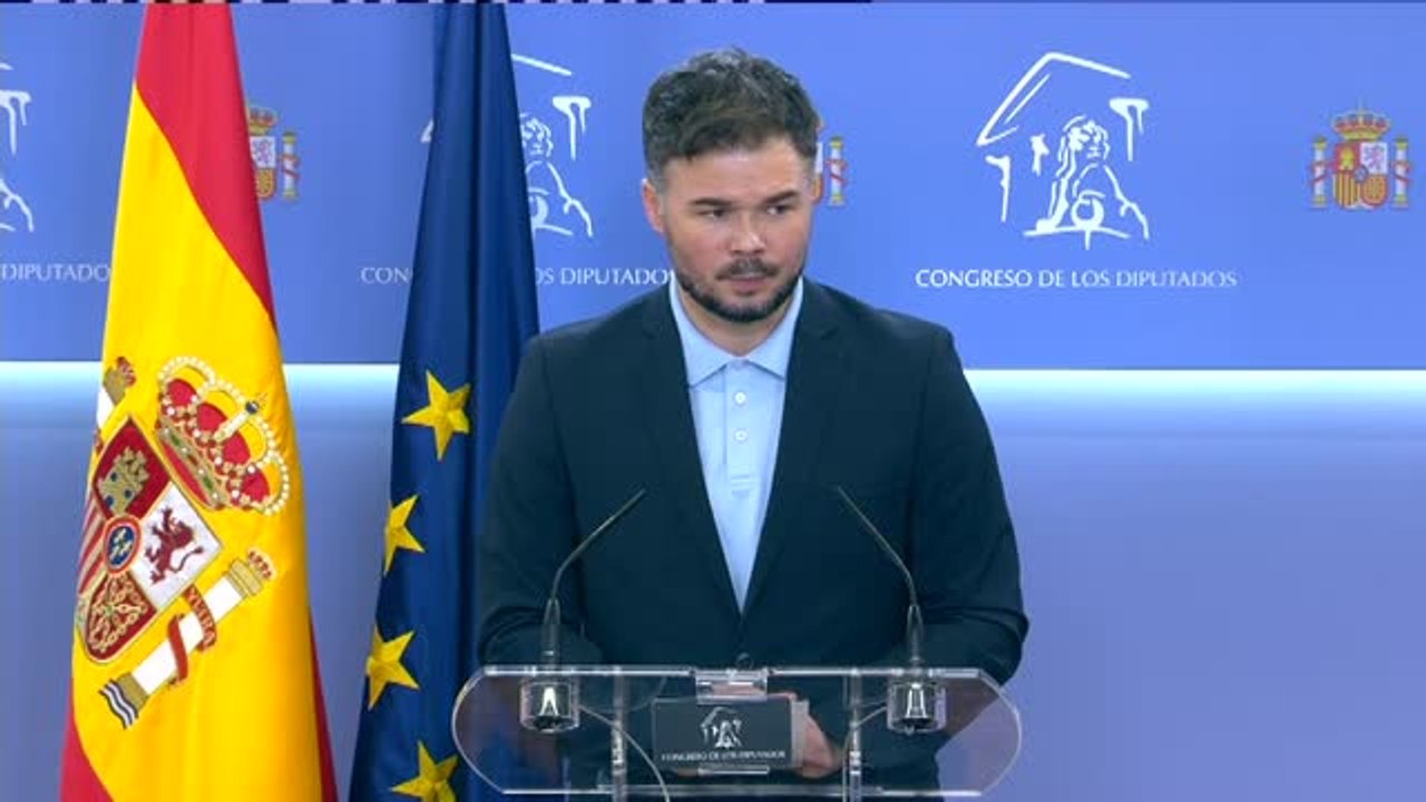 Rufián considera "insostenible la situación de algunos altos cargos del Gobierno"