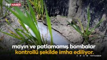 Çernihiv'de mayın ve patlamamış bombalar kontrollü şekilde imha ediliyor