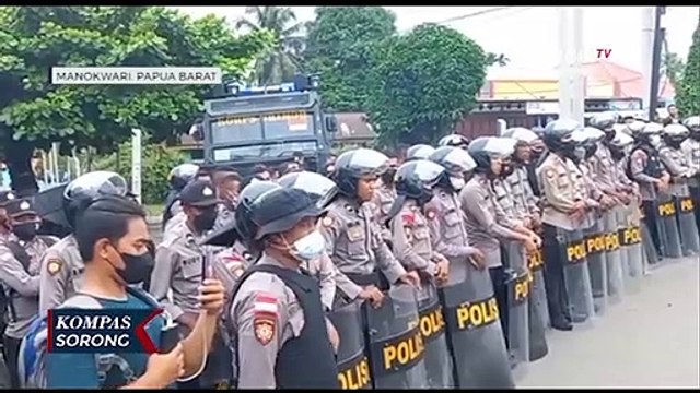 Nyaris Dibubarkan Begini Situasi Demo Tolak Pemekaran DOB Dan OTSUS Di Manokwari