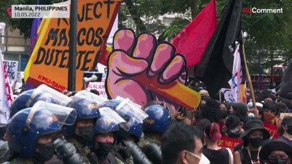 Après-scrutin tendu aux Philippines : manifestation à Manille