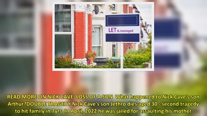 Who was Nick Cave's son Jethro Cave and what was his cause of death-