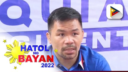 Sen. Pacquiao, wala pang inilalabas na pahayag kaugnay sa resulta ng Hatol ng Bayan 2022