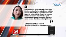 Davao City Mayor Sara Duterte, nagpasalamat sa mga taga-suportang tumugon sa kanilang mensahe ng pagkakaisa | 24 Oras