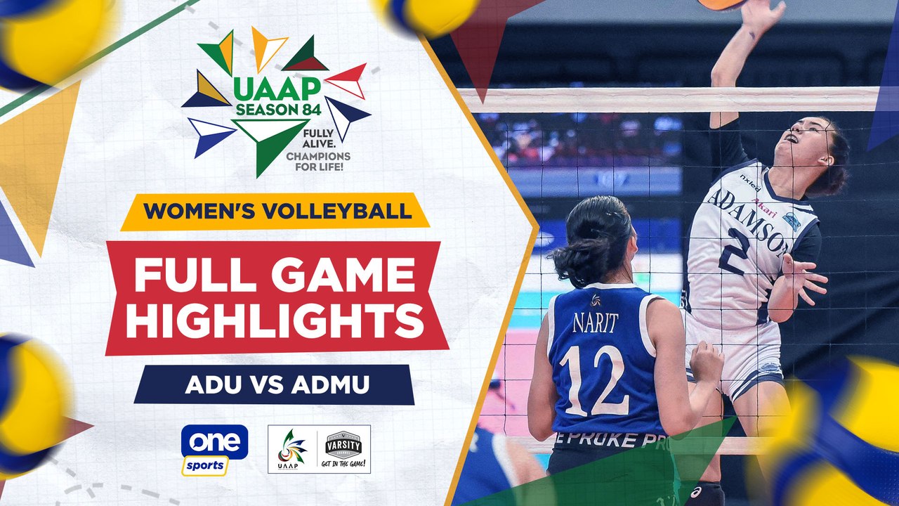 Adamson vs. Ateneo highlights | UAAP Season 84 Women's Volleyball