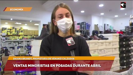 Ventas minoristas en posadas durante abril