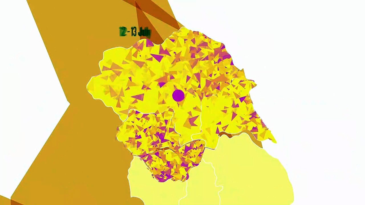 Commonwealth Baton Relay UK Map