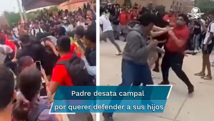 “Si esto estalla, estalla ahora”. Padre enfrenta a "buleadores" de sus hijos y se arma una batalla