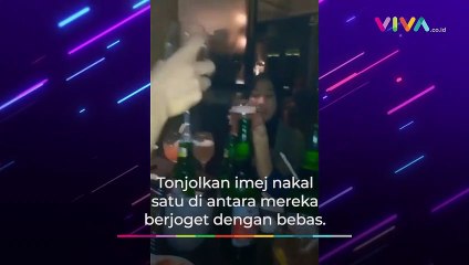GEGER! Ukhti 'Nakal' Pesta Alkohol Sambil Joget-joget