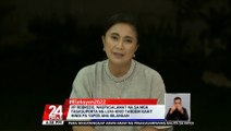 VP Robredo, nagpasalamat na sa mga tagasuporta ng Leni-Kiko tandem kahit hindi pa tapos ang bilangan | 24 Oras