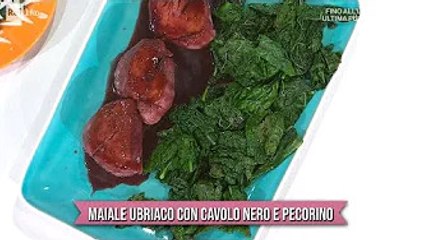 Ricetta È sempre mezzogiorno maiale ubriaco con cavolo nero e pecorino  Il secondo di Federico Fusc