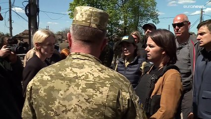Deutsche Außenministerin Baerbock in der Ukraine eingetroffen