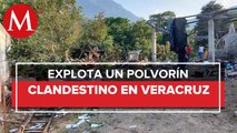 En Veracruz, explota almacén de pólvora clandestino; deja 3 niños y 4 adultos heridos