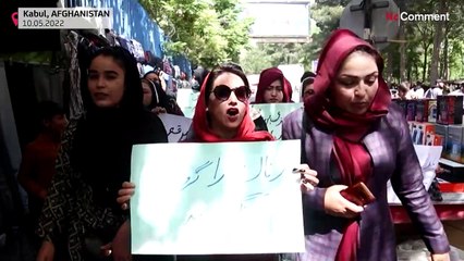 Afghan women protest decree to cover faces