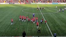 Derry City Players Warming Up