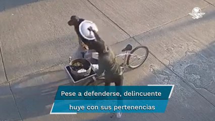 ¡Como Capitán América! Tamalero usa tapa de olla como escudo para defenderse de asalto