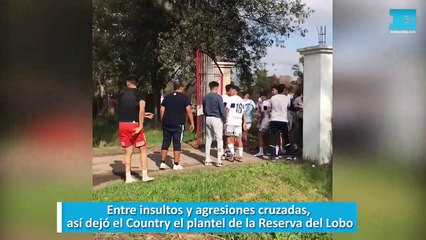 Entre insultos y agresiones cruzadas, así dejó el Country el plantel de la Reserva del Lobo