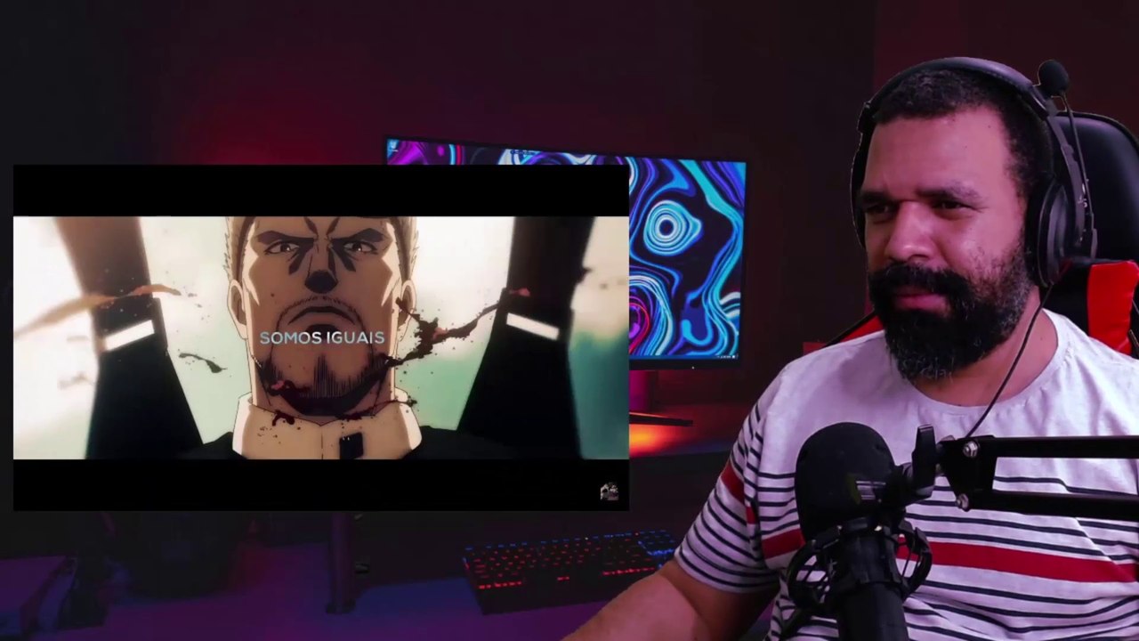 REAGINDO AO RAP Declaração de Guerra | Eren Yeager Pt. II (Attack on Titan) | Basara