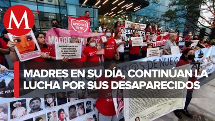 Protestan madres de desaparecidos en la Fiscalía de Nuevo León