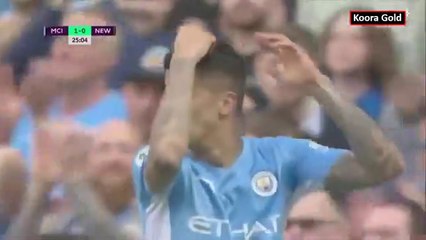 ملخص مباراة مانشستر سيتي ونيوكاسل 5-0