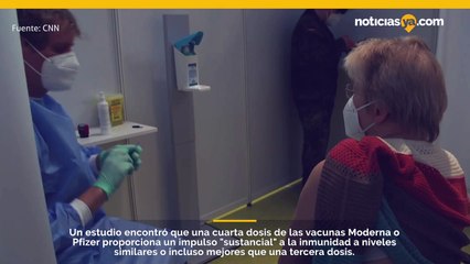 Скачать видео: La cuarta dosis de la vacuna Moderna o Pfizer Covid-19 es segura y proporciona un refuerzo de inmunidad 