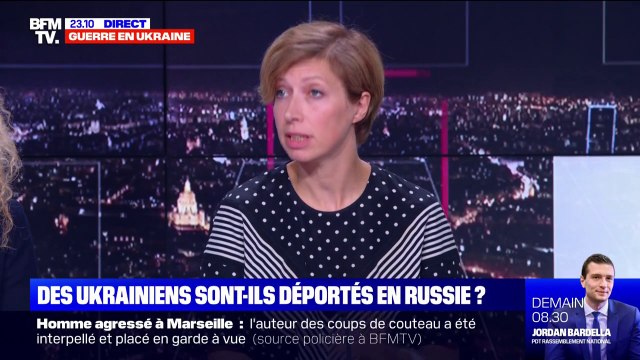 Pour la porte-parole du Quai d’Orsay, il n'y a pas de confirmation à ce stade que des Ukrainiens aient été déportés en Russie