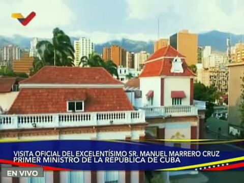 Presidente Maduro recibe al Primer Ministro de Cuba Manuel Marrero Cruz en el Palacio de Miraflores