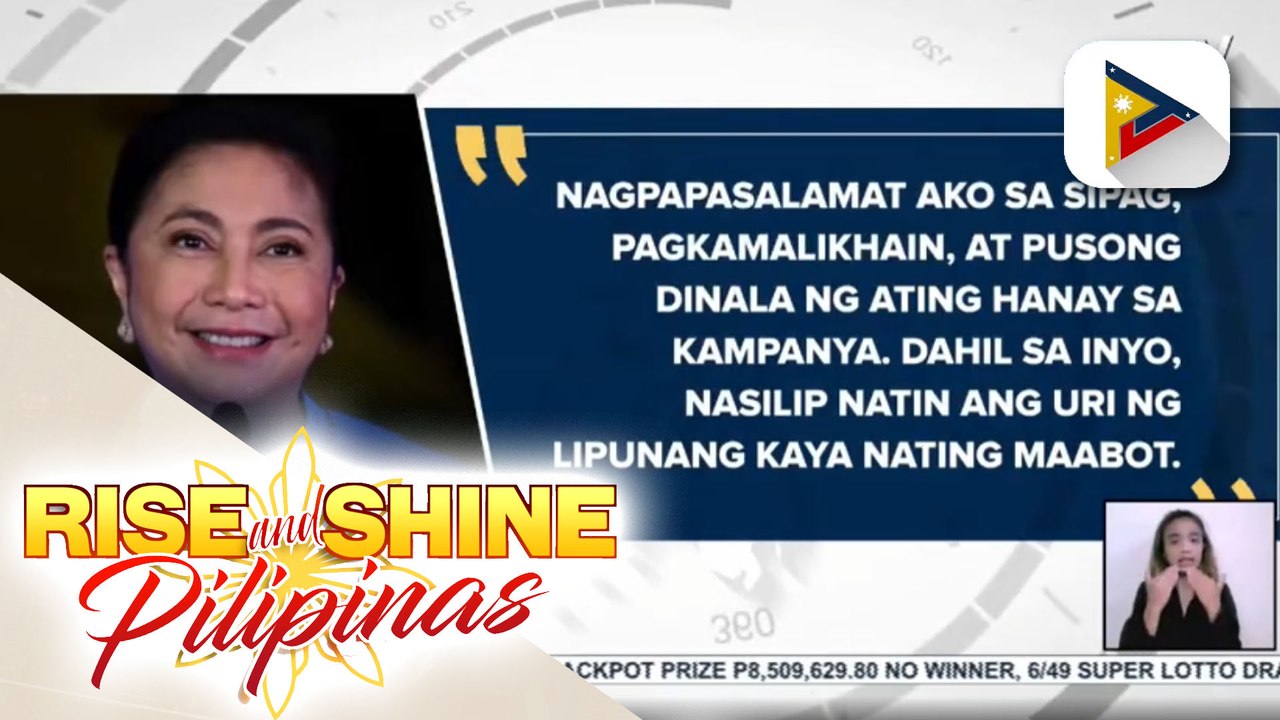 Supporters ni Vice Pres. Leni Robredo, hindi nawawalan ng pag-asa; supporters ni VP Robredo, tiniyak na mananatili ang suporta at tiwala sa bise presidente
