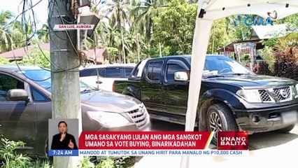 Mga sasakyang lulan ang mga sangkot umano sa vote buying, binarikadahan | UB