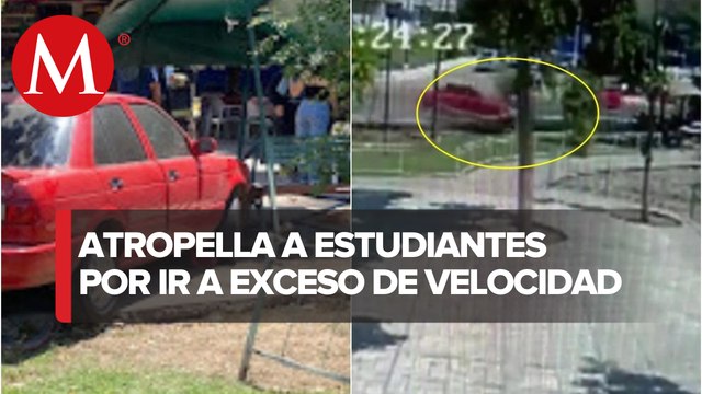 Mujer atropella a cuatro estudiantes en Sinaloa; conducía a exceso de velocidad