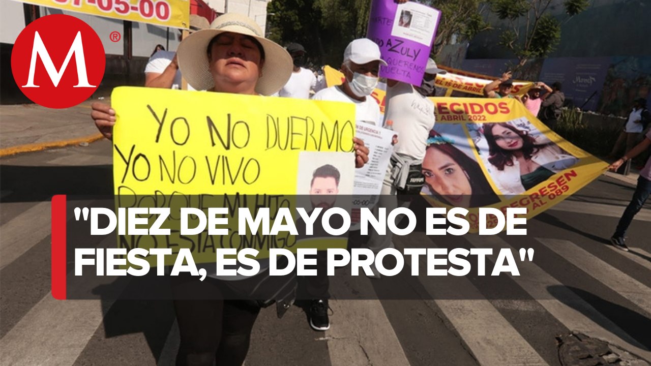 "Nada que celebrar": madres y familiares marchan por desaparecidos en México