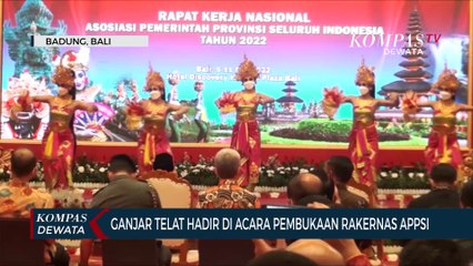 Ganjar Pranowo Terlambat Hadiri Pembukaan Rakernas APPSI