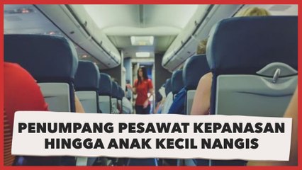 Viral Penumpang Pesawat Kepanasan Hingga Buat Anak Kecil di Dalamnya Nangis