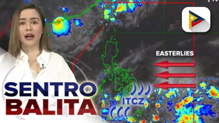 Скачать видео: INFO WEATHER -  ITCZ, nagpapaulan sa Mindanao at Palawan ; Easterlies, nakaaapekto sa nalalabing bahagi ng bansa