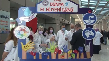 Dünya El Hijyeni Günü Kartal'da sağlık çalışanları ve hasta yakınları ile kutlandı