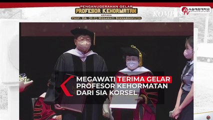 Momen Megawati Terima Gelar Profesor Kehormatan dari SIA Korsel