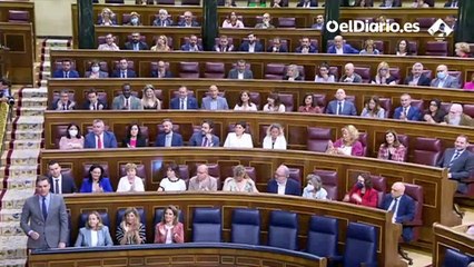 Pedro Sánchez, a Cuca Gamarra (PP): "La situación hoy no es perfecta, pero los mangantes no están hoy en el Gobierno como ocurría cuando estaban ustedes"