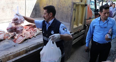 Şanlıurfa’da 1 ton 250 kilo bozuk et ele geçirildi