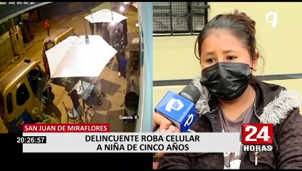 Roban celular a niña de 5 años en SJM: Madre pide apoyo para que su hija reciba atención psicológica
