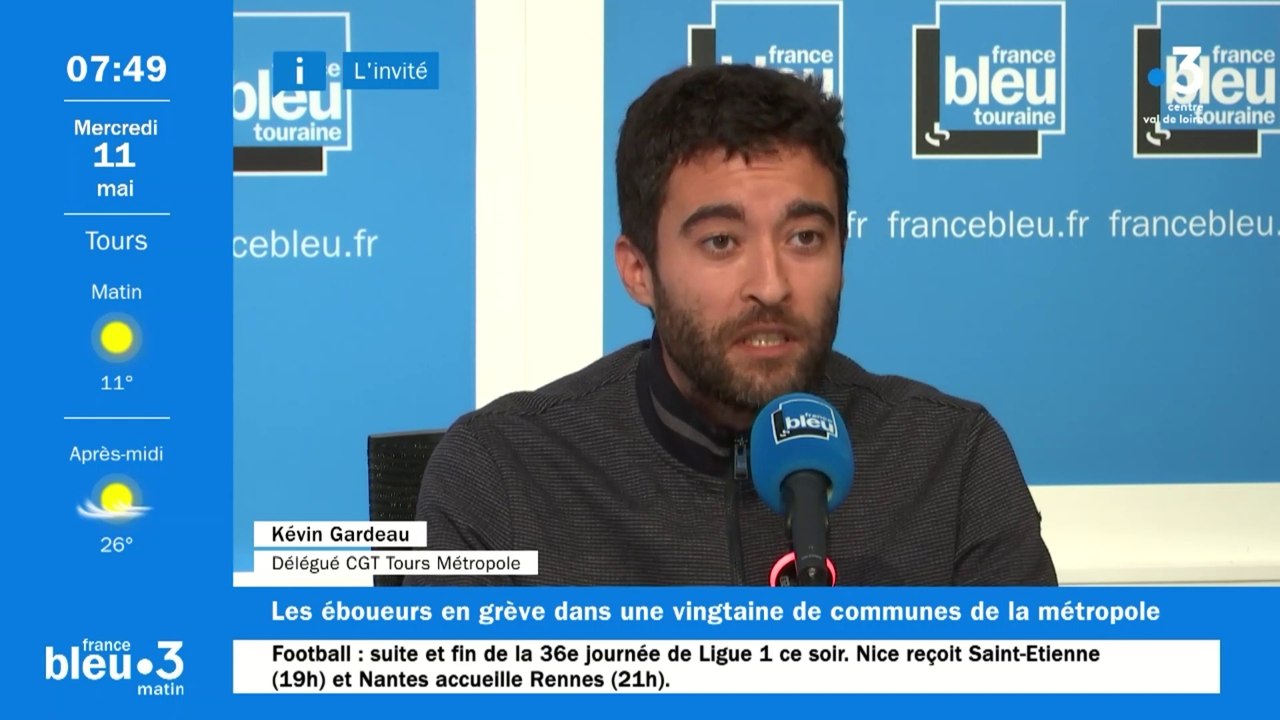 L'invité du 6/9 - Kévin Gardeau, délégué CGT à Tours Métropole