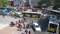 Fatih'te tramvay ile İETT otobüsü çarpıştı: 6 yaralı