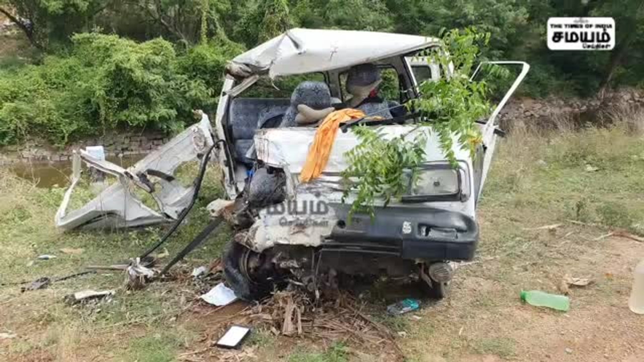 திருச்சி அருகே அரசு பஸ், வேன் பயங்கர மோதல்!