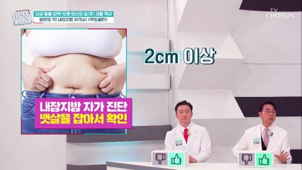 쉽고 간단하게 확인할 수 있는 내장지방 자가진단법 TV CHOSUN 20220511 방송