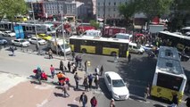 Son dakika haberleri... Fatih'te tramvay ile İETT otobüsü çarpıştı: 6 yaralı