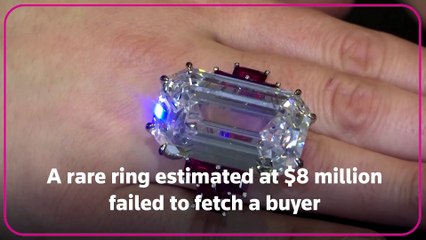 Rare ring estimated at $8 mln gets no buyers