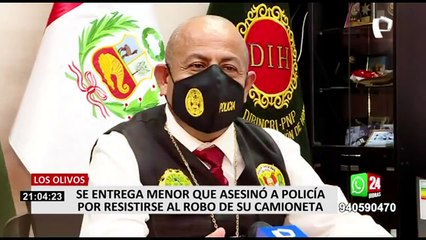 Adolescente que mató a un policía por resistirse a robo se entrega a las autoridades