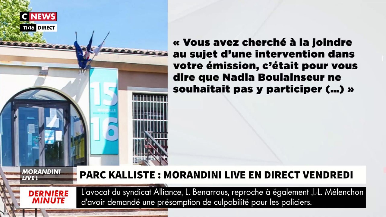 "Morandini Live" au parc Kalliste à Marseille: Le coup de gueule de Jean-Marc Morandini contre les élus qui refusent de venir vendredi en direct estimant le problème réglé ! - VIDEO
